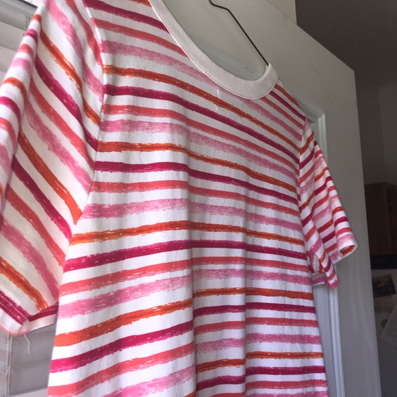 🔸Sale! 🔶 Pink and White Striped T-shirt Dress - Picture 6 of 7